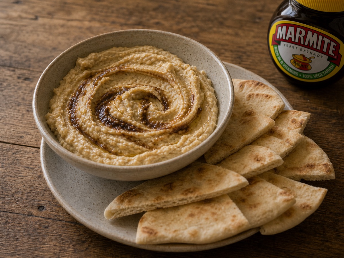 Marmite Hummus is real, and it is mostly fine